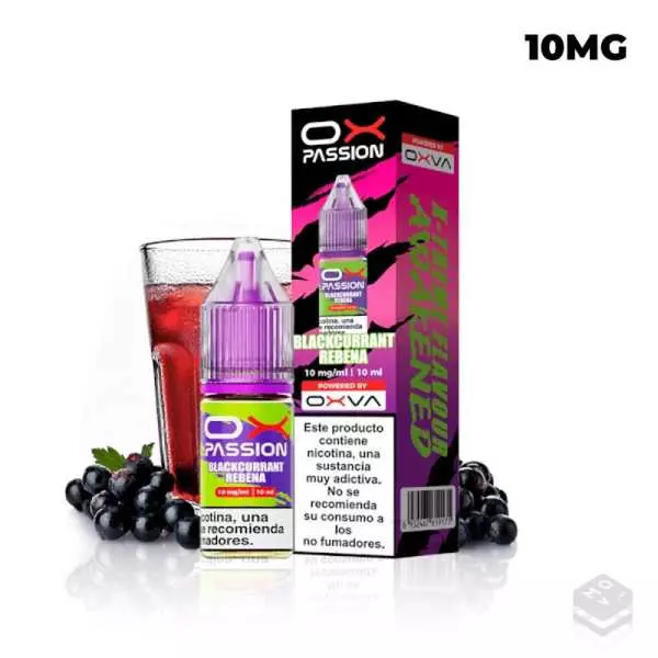 SALES DE NICOTINA BLACKCURRANT REBENA OXVA OX PASSION 10ML