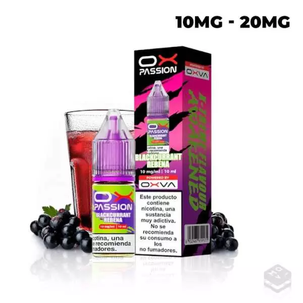 SALES DE NICOTINA BLACKCURRANT REBENA OXVA OX PASSION 10ML