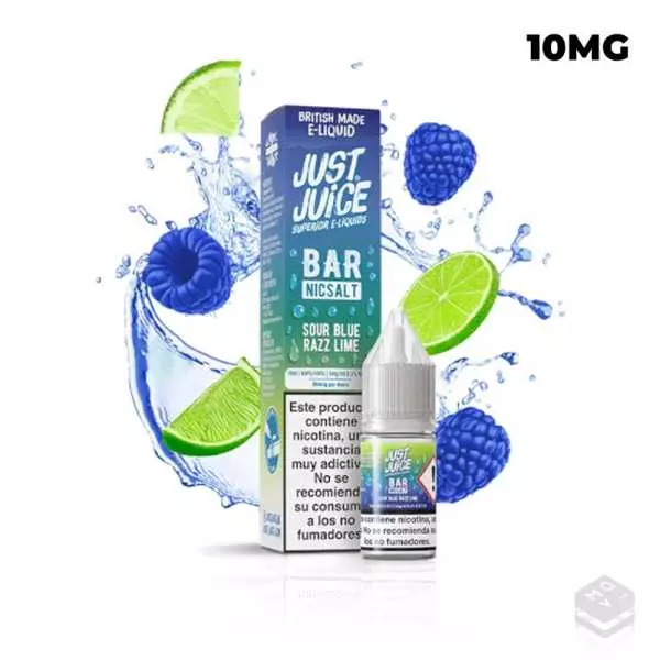 SALES DE NICOTINA BLUE SOUR RAZZ JUST JUICE BAR 10ML