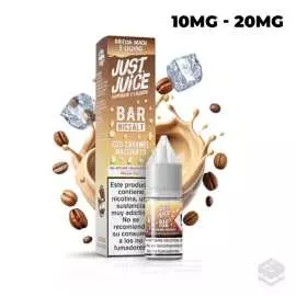 SALES DE NICOTINA ICED CARAMEL MACCHIATO JUST JUICE BAR 10ML
