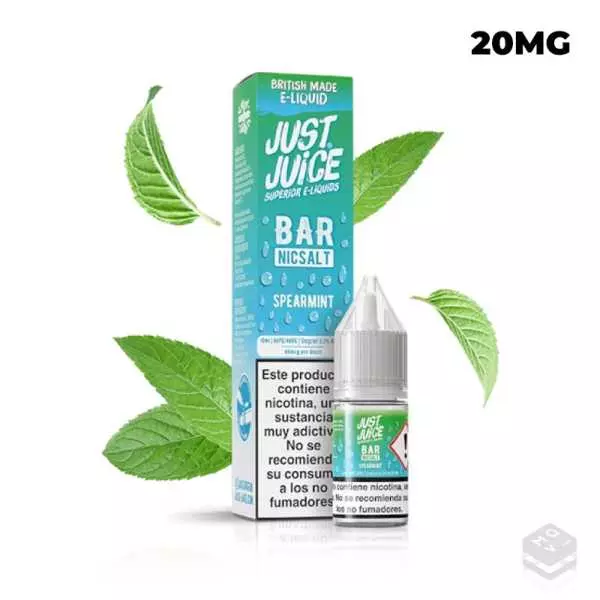 SALES DE NICOTINA SPEARMINT JUST JUICE BAR 10ML