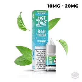 SALES DE NICOTINA SPEARMINT JUST JUICE BAR 10ML