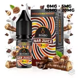 CHOCOLATE MILK HAZELNUT BAR JUICE BY BOMBO 10ML NICOTINE SALTS