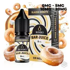 GLAZED DONUT BAR JUICE BY BOMBO 10ML NICOTINE SALTS