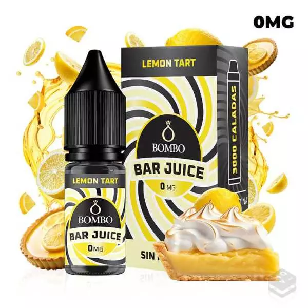SALES DE NICOTINA LEMON TART BAR JUICE BY BOMBO 10ML
