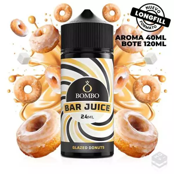 AROMA GLAZED DONUT BAR JUICE BY BOMBO 24ML LONGFILL