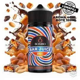 AROMA PEANUT CHOCOLATE CARAMEL BAR JUICE BY BOMBO 24ML LONGFILL