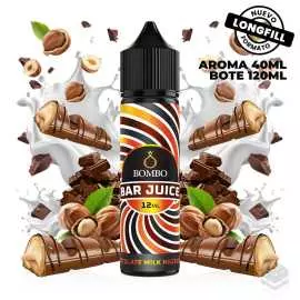 FLAVOUR CHOCOLATE MILK HAZELNUT BAR JUICE BY BOMBO 12ML LONGFILL