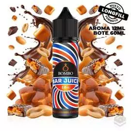 AROMA PEANUT CHOCOLATE CARAMEL BAR JUICE BY BOMBO 12ML LONGFILL