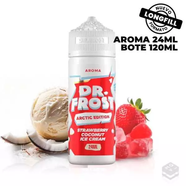 AROMA STRAWBERRY COCONUT ICE DR FROST 24ML LONGFILL