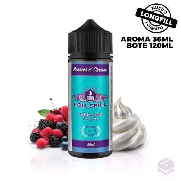 AROMA BERRIES N CREAM COIL SPILL 36ML LONGFILL
