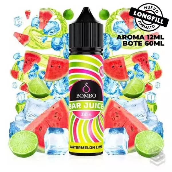 AROMA WATERMELON LIME ICE BAR JUICE BY BOMBO 12ML LONGFILL