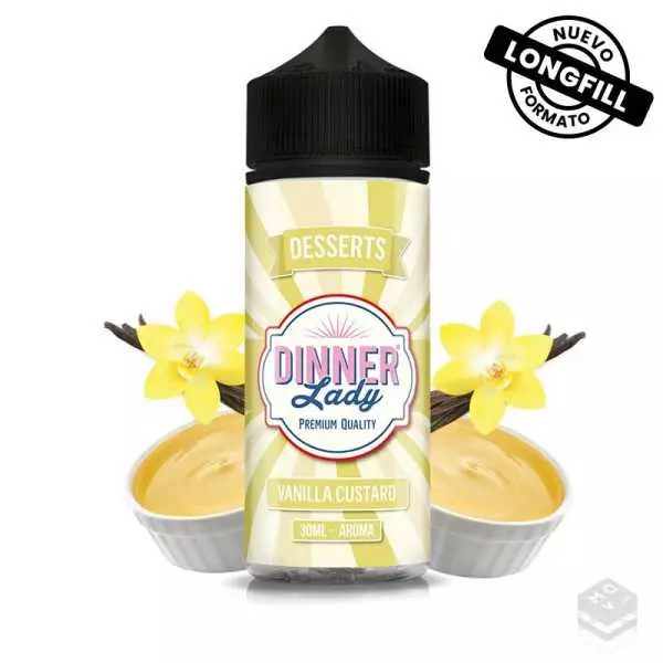 FLAVOUR VANILLA CUSTARD DINNER LADY 30ML LONGFILL