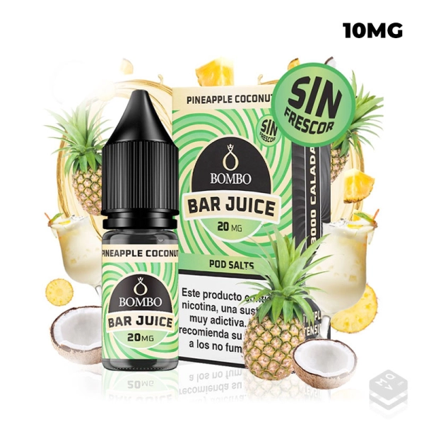 PINEAPPLE COCONUT BAR JUICE BOMBO 10ML NICOTINE SALTS