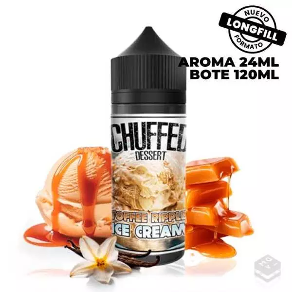 FLAVOUR TOFFEE RIPPLE ICE CREAM 24ML CHUFFED LONGFILL