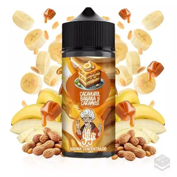 AROMA CACAHUETE BANANA Y CARAMELO LA YAYA 30ML LONGFILL