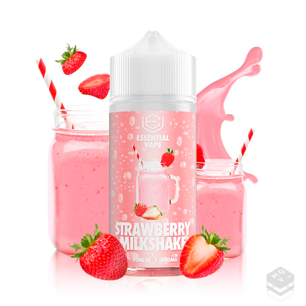 AROMA STRAWBERRY MILKSHAKE ESSENTIAL BOMBO ELIQUIDS 30ML LONGFILL