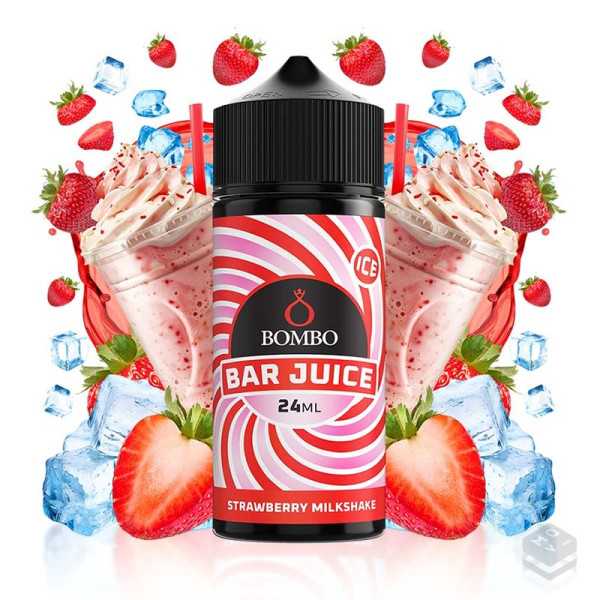 AROMA STRAWBERRY MILKSHAKE ICE BAR JUICE BY BOMBO 24ML LONGFILL