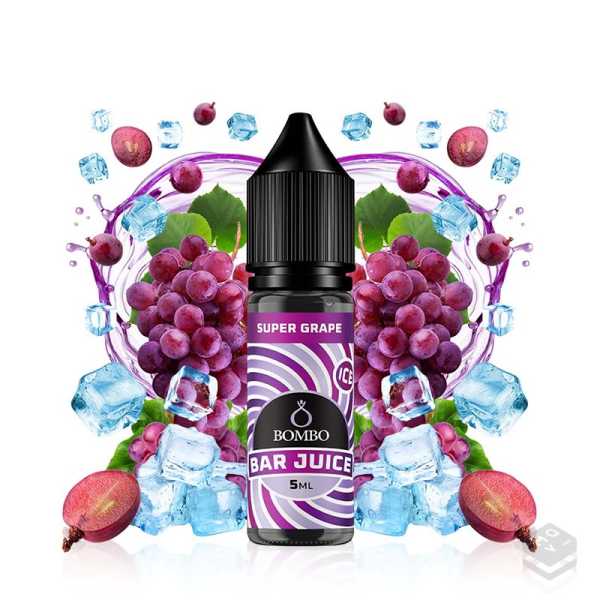 AROMA SUPER GRAPE ICE BAR JUICE BY BOMBO 5ML LONGFILL