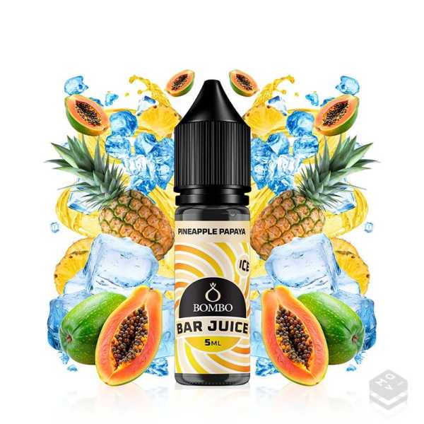 AROMA PINEAPPLE PAPAYA ICE BAR JUICE BY BOMBO 5ML LONGFILL