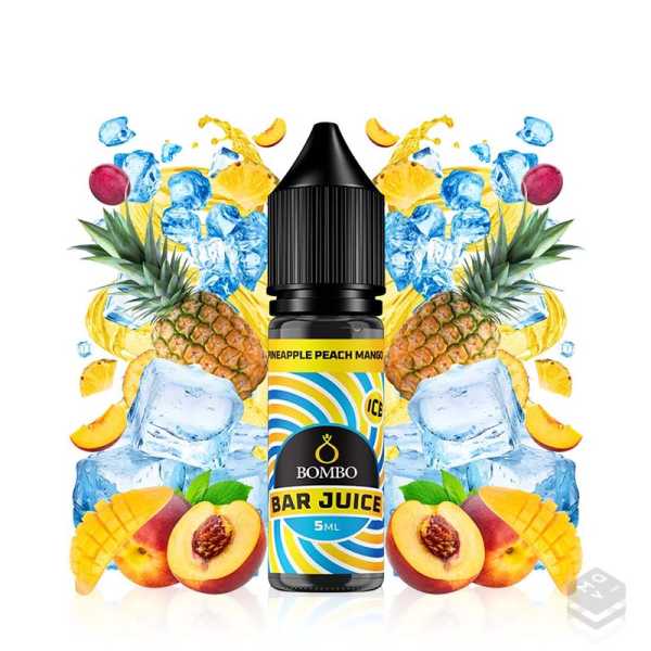 FLAVOUR PINEAPPLE PEACH MANGO ICE BAR JUICE BY BOMBO 5ML LONGFILL