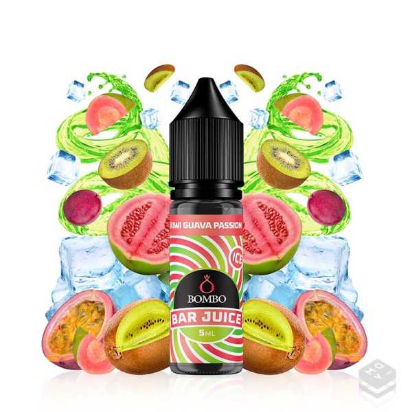FLAVOUR KIWI GUAVA PASSION ICE BAR JUICE BY BOMBO 5ML LONGFILL