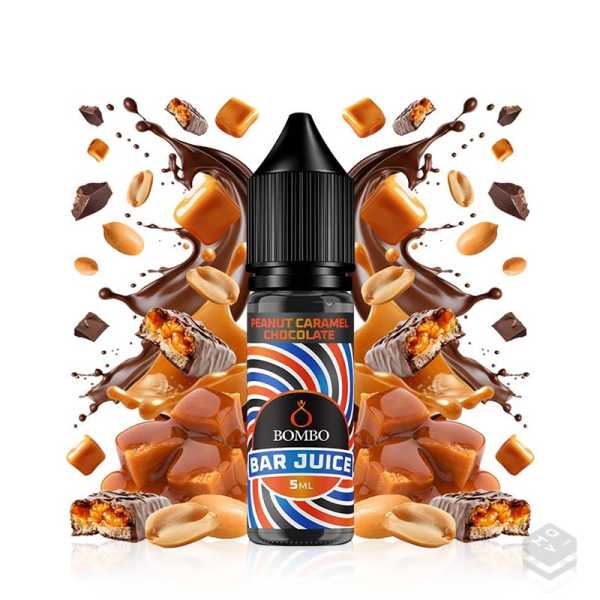FLAVOUR PEANUT CHOCOLATE CARAMEL BAR JUICE BY BOMBO 5ML LONGFILL