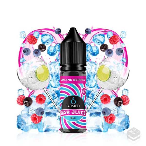 AROMA GIN & BERRIES ICE BAR JUICE BY BOMBO 5ML LONGFILL