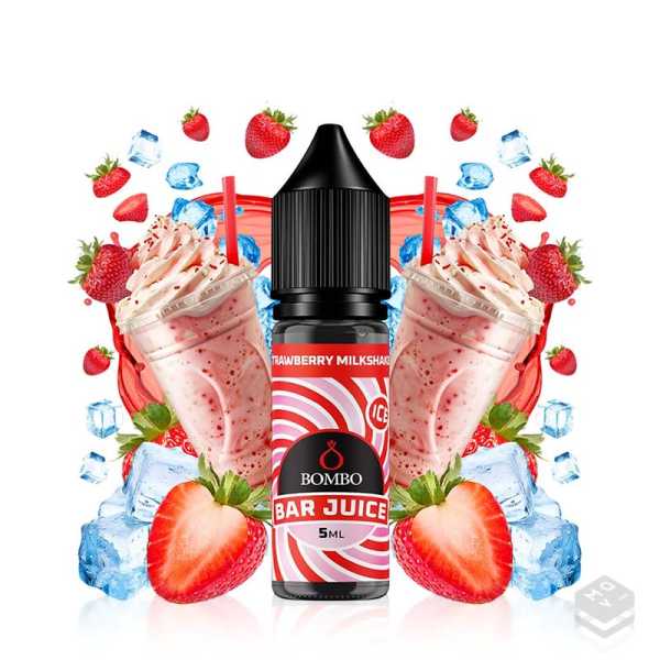 FLAVOUR STRAWBERRY MILKSHAKE ICE BAR JUICE BY BOMBO 5ML LONGFILL