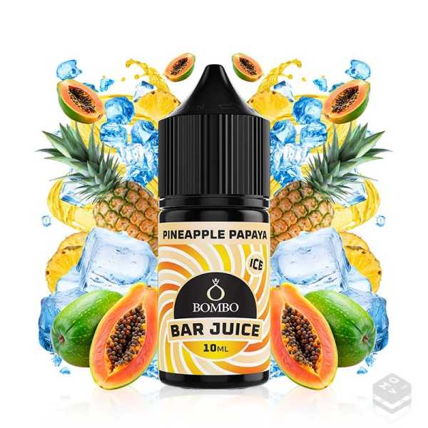 FLAVOUR PINEAPPLE PAPAYA ICE BAR JUICE BY BOMBO 10ML LONGFILL