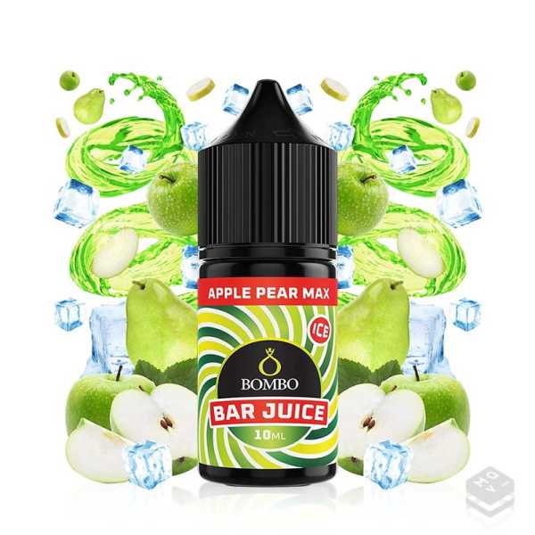 FLAVOUR APPLE PEAR MAX ICE BAR JUICE BY BOMBO 10ML LONGFILL