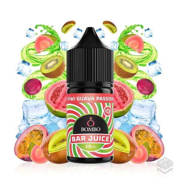 FLAVOUR KIWI GUAVA PASSION ICE BAR JUICE BY BOMBO 10ML LONGFILL