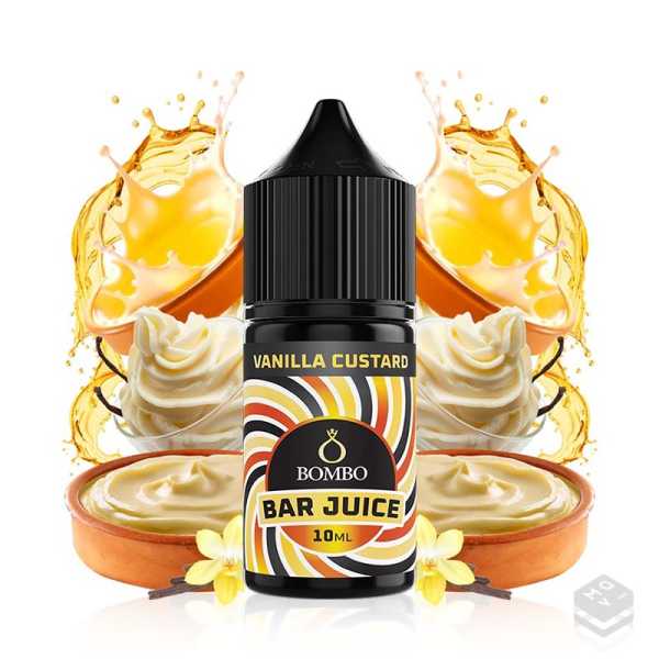FLAVOUR VANILLA CUSTARD BAR JUICE BY BOMBO 10ML LONGFILL