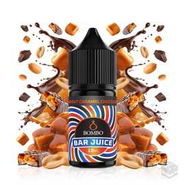 AROMA PEANUT CHOCOLATE CARAMEL BAR JUICE BY BOMBO 10ML MINILONGFILL