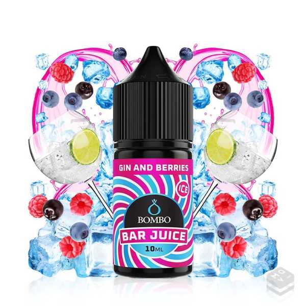 FLAVOUR GIN & BERRIES ICE BAR JUICE BY BOMBO 10ML LONGFILL