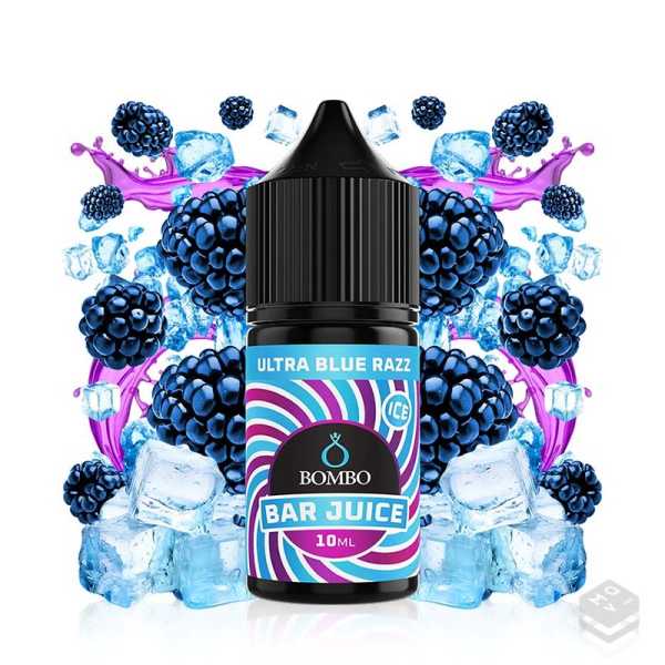 FLAVOUR ULTRA BLUE RAZZ ICE BAR JUICE BY BOMBO 10ML LONGFILL
