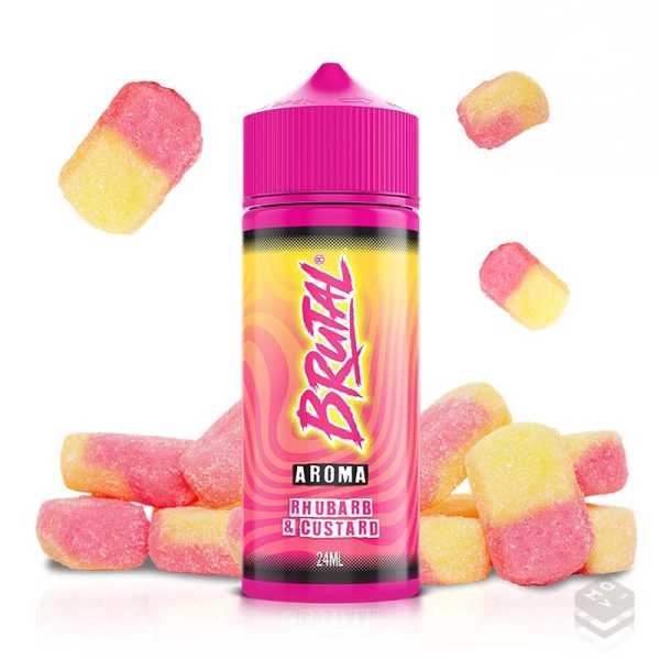 FLAVOUR RHUBARB & CUSTARD BRUTAL JUST JUICE 24ML LONGFILL