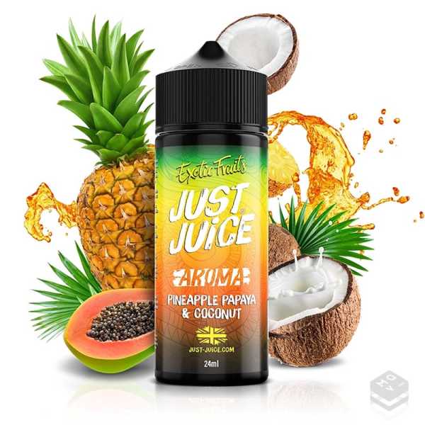 FLAVOUR EXOTIC FRUITS PAPAYA PINEAPPLE & COCONUT JUST JUICE 24ML LONGFILL