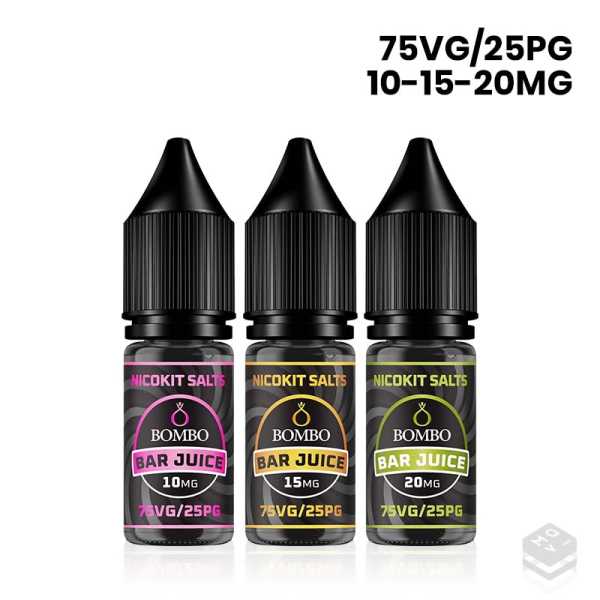 NICOKIT NICOTINE SALTS 75VG/25PG BOMBO BAR JUICE