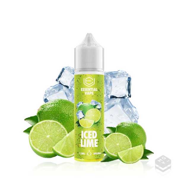 FLAVOUR ICED LIME ESSENTIAL BOMBO ELIQUIDS 15ML LONGFILL