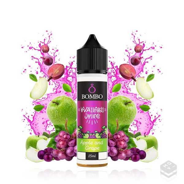 FLAVOUR APPLE AND GRAPE WAILANI JUICE BY BOMBO 15ML