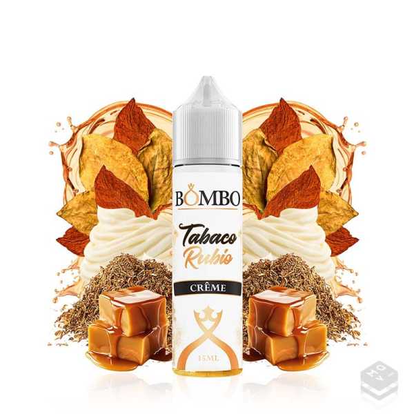 AROMA TABACO RUBIO CREME BOMBO ELIQUIDS 15ML LONGFILL