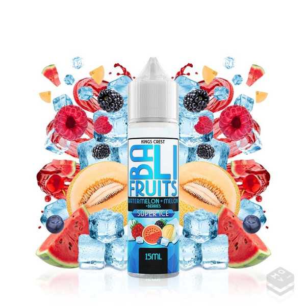 FLAVOUR WATERMELON MELON BERRIES SUPER ICE BY KINGS CREST BALI FRUITS 15ML LONGFILL