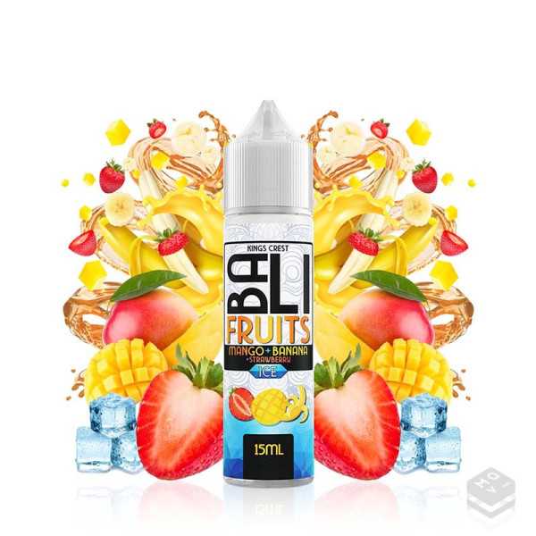 FLAVOUR MANGO BANANA STRAWBERRY ICE BY KINGS CREST BALI FRUITS 15ML LONGFILL