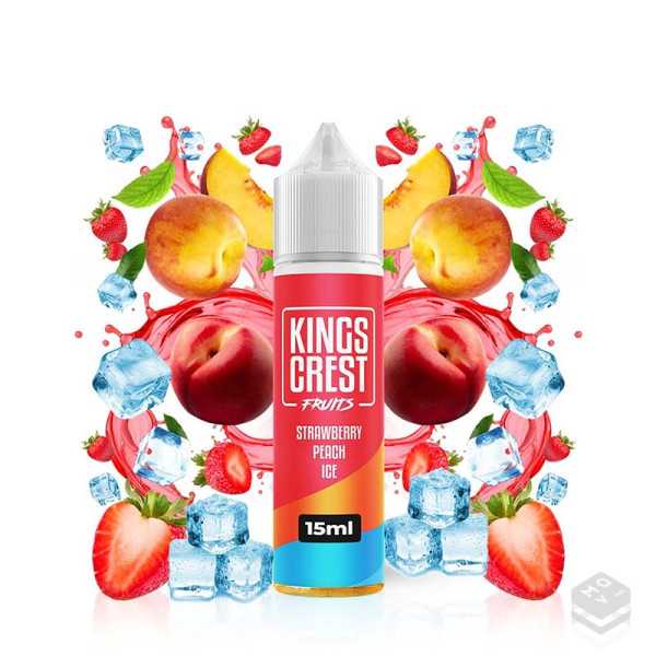 AROMA STRAWBERRY PEACH ICE KINGS CREST 15ML LONGFILL