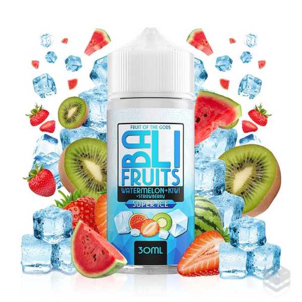 FLAVOUR WATERMELON KIWI STRAWBERRY SUPER ICE BALI FRUITS KINGS CREST 30ML LONGFILL