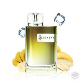 DISPOSABLE VAPE ELFBAR CR600 BANANA ICE 20MG 10ML