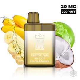 VAPER DESECHABLE AROMA KING COSMIC MAX BOX COCONUT BANANA 20MG 2ML
