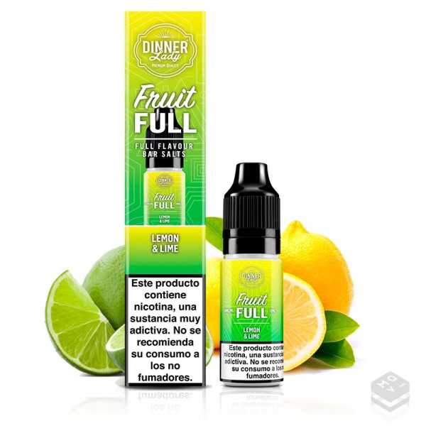 NICOTINE SALTS LEMON LIME DINNER LADY 10ML VAPE