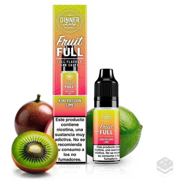 NICOTINE SALTS KIWI PASSION LIME DINNER LADY 10ML VAPE